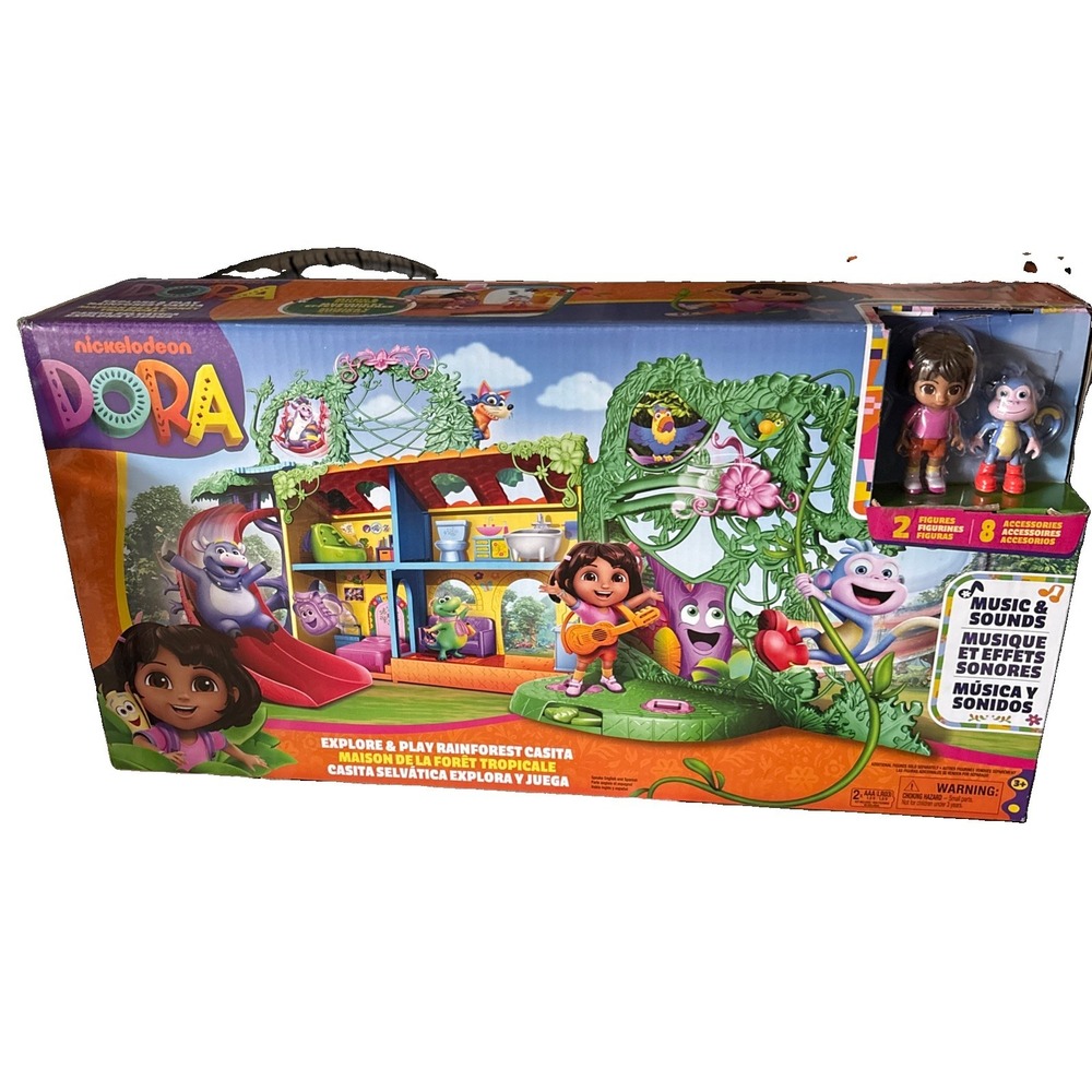 Nickelodeon Dora Explore & Play Rainforest Casita Playset Music & Sounds
